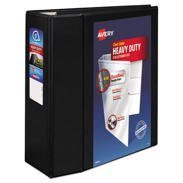 Avery® Heavy-duty View Binder With Durahinge And Locking One Touch Ezd Rings, 3 Rings, 5" Capacity, 11 X 8.5, Black freeshipping - TVN Wholesale